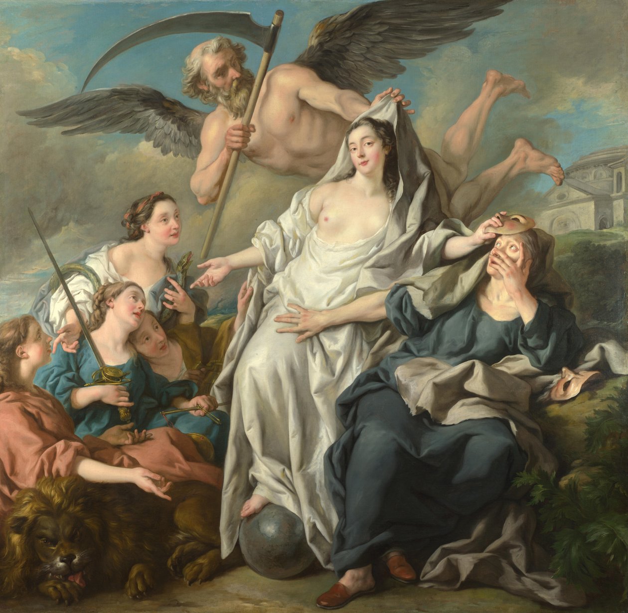 Czas odsłania prawdę, 1733 autorstwa Jean François de Troy