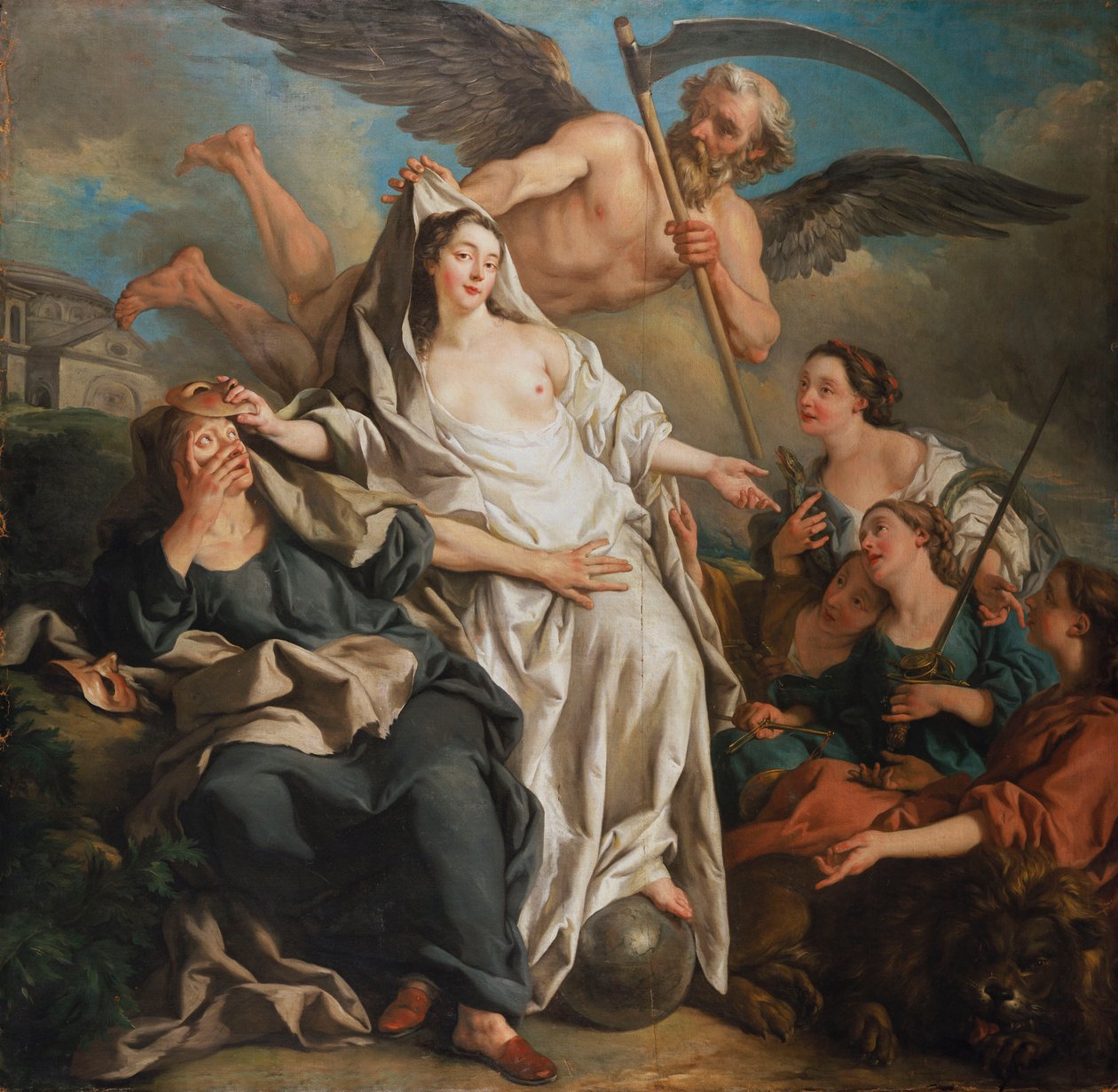 Czas odsłania prawdę, 1733 autorstwa Jean François de Troy
