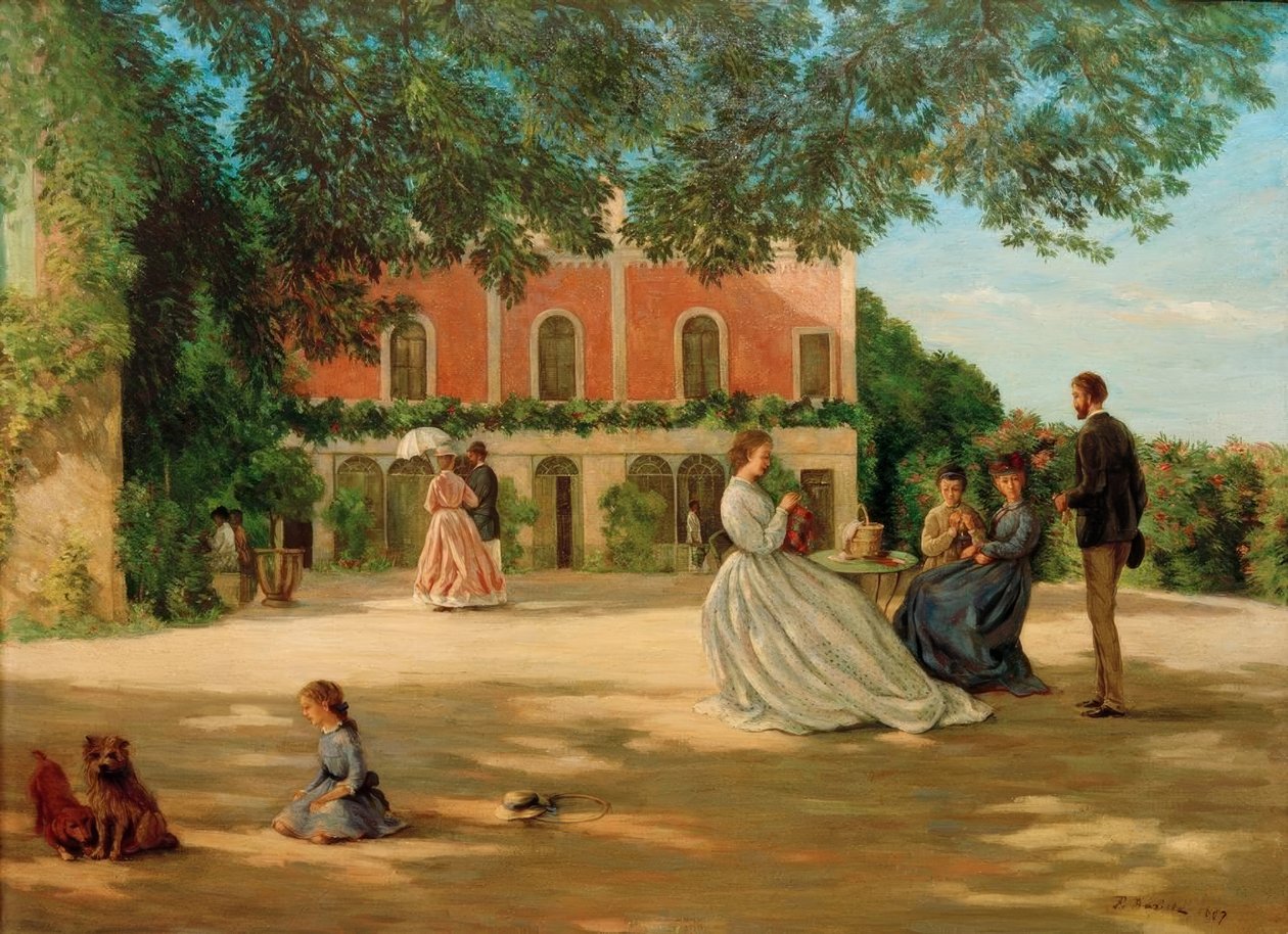 Taras Merica autorstwa Jean Frederic Bazille