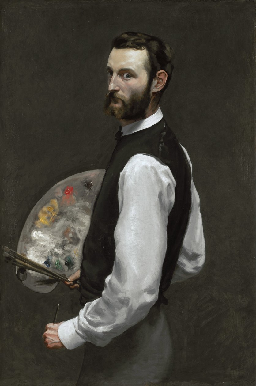 Autoportret, 1865-66 autorstwa Jean Frederic Bazille