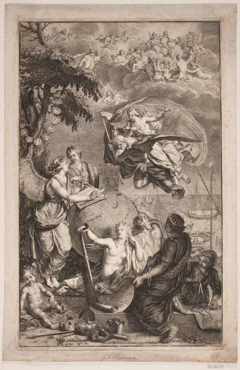 Alegoria wysyłki autorstwa Jean Frederic Herman