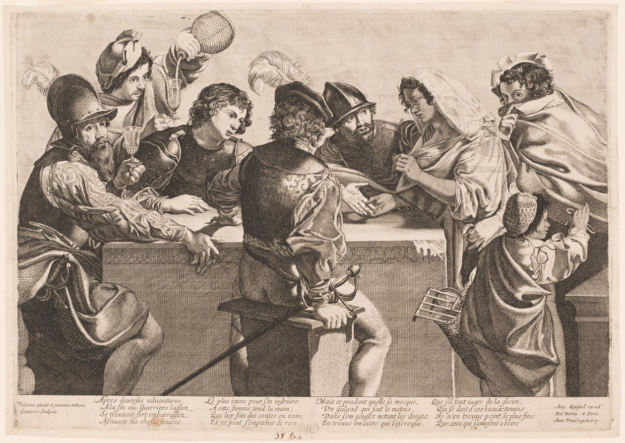 Wróżka autorstwa Jean Ganière after Valentin de Boullogne