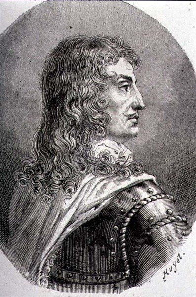 Portret Francois, księcia La Rochefoucauld (1613-80) (rycina) autorstwa Jean Georges (after) Huyot
