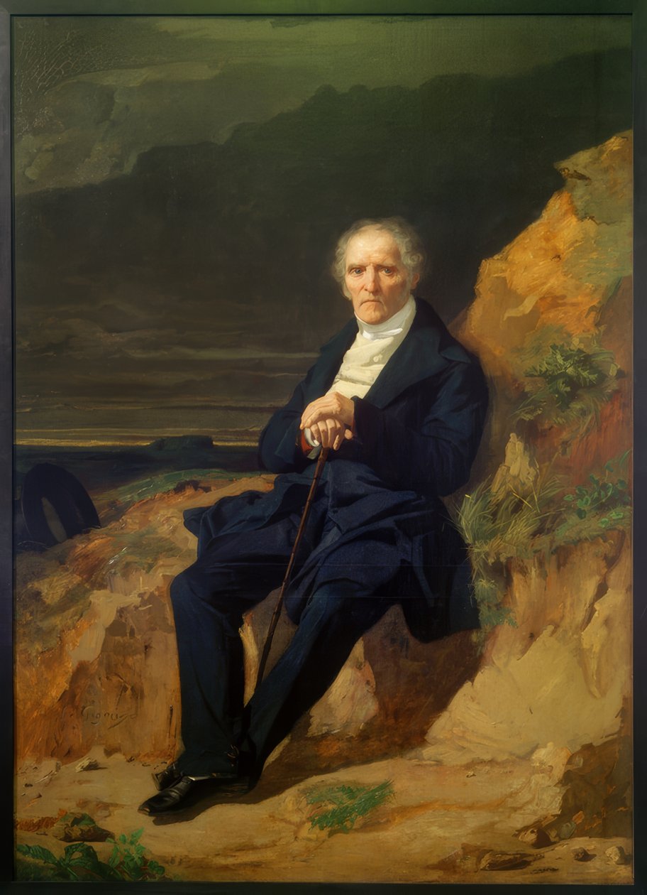 Portret Karola Fouriera autorstwa Jean Francois Gigoux