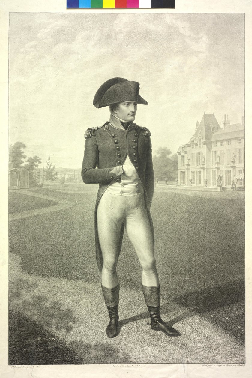 Napoleon I Bonaparte (akwaforta) autorstwa Jean Godefroy