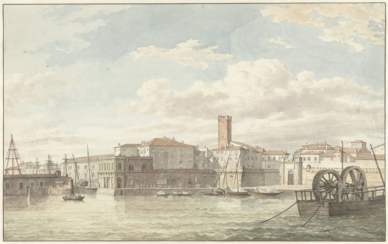 De haven van Civitavecchia autorstwa Jean Grandjean