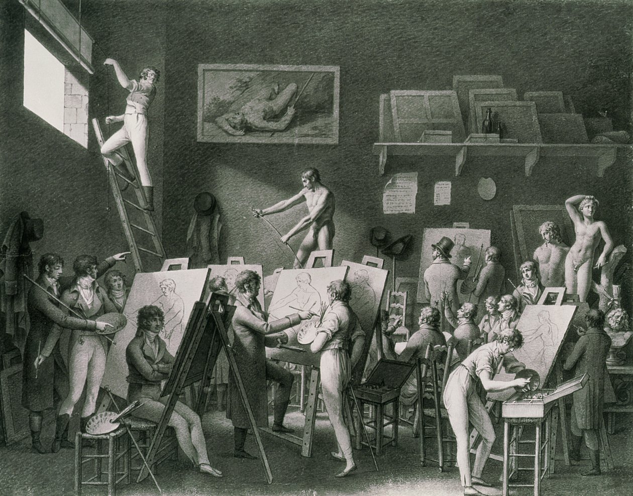 Studio Jacquesa Louisa Davida (1748-1825) autorstwa Jean Henri Cless