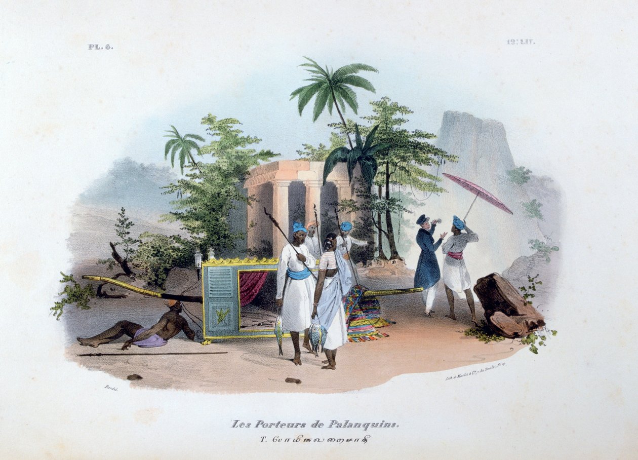 Nosiciele Palankin, 1828 autorstwa Jean Henri Marlet