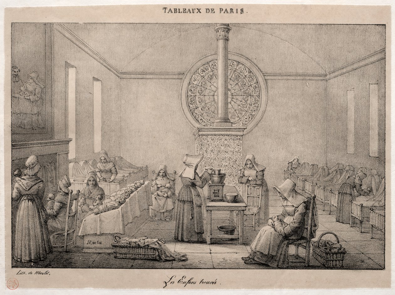 Sceny Paryża: Szpital Foundling autorstwa Jean Henri Marlet