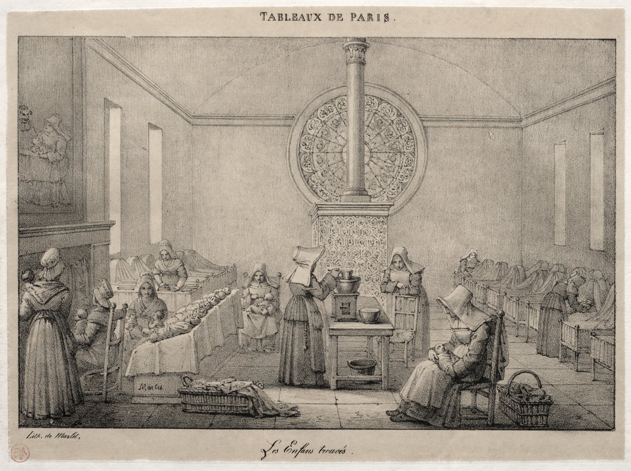 Sceny Paryża: Szpital Foundling autorstwa Jean Henri Marlet