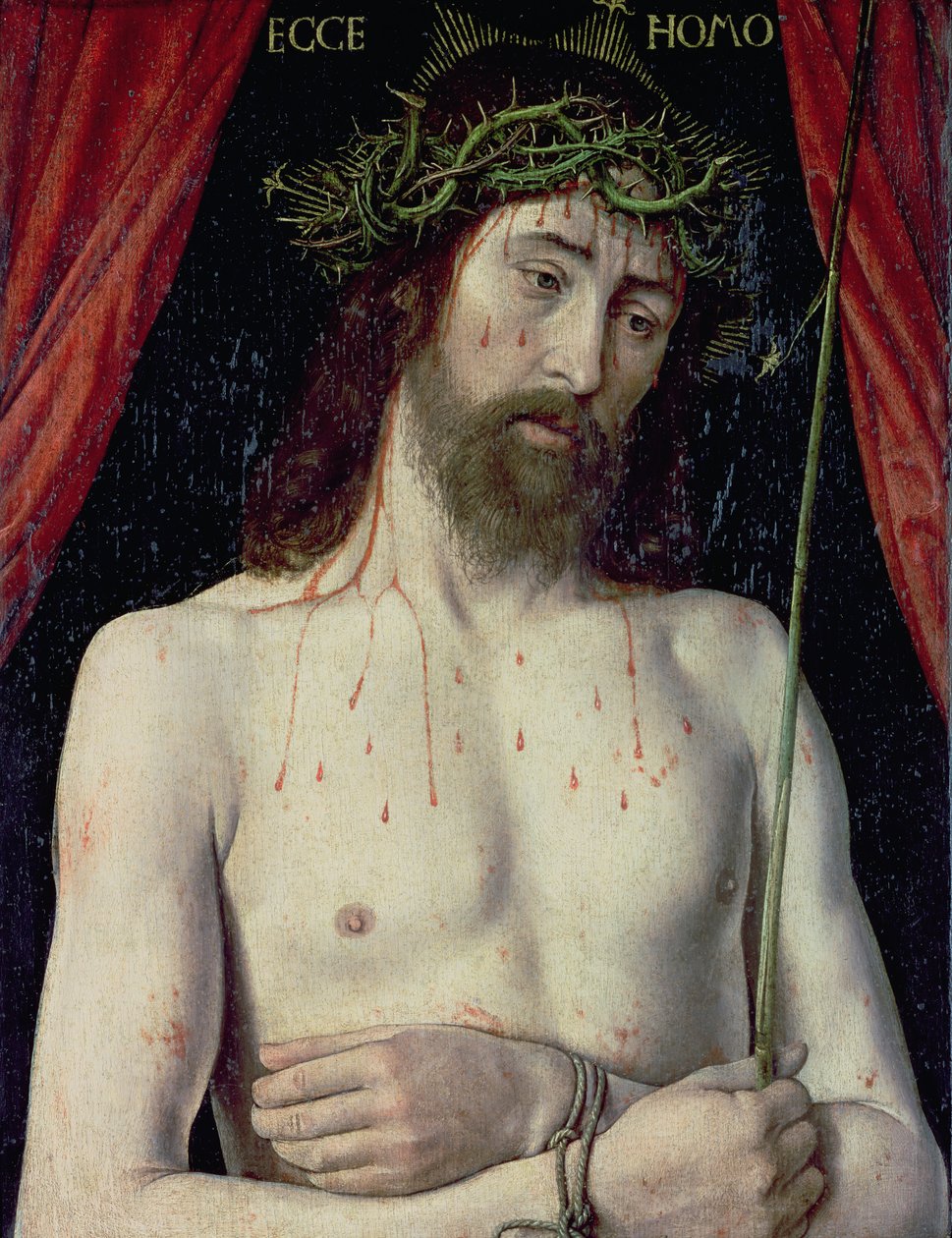 Ecce Homo, ok.1494 (olej na drewnie) autorstwa Jean Hey