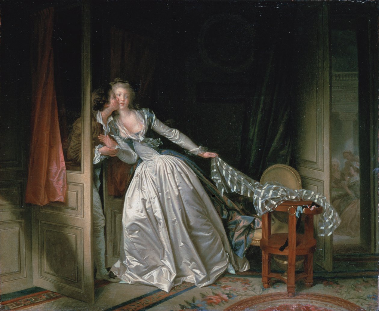 Skradziony pocałunek autorstwa Jean Honore Fragonard