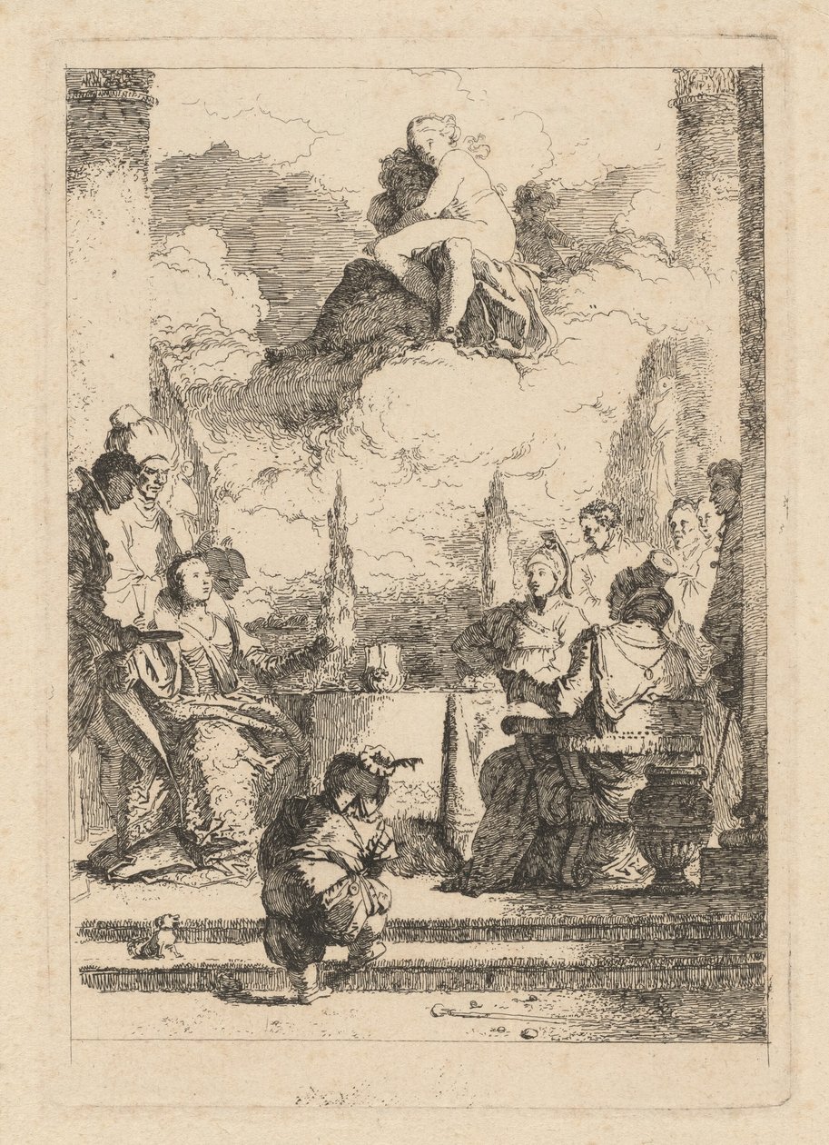 Uczta Antoniusza i Kleopatry autorstwa Jean Honoré Fragonard after Giovanni Battista Tiepolo
