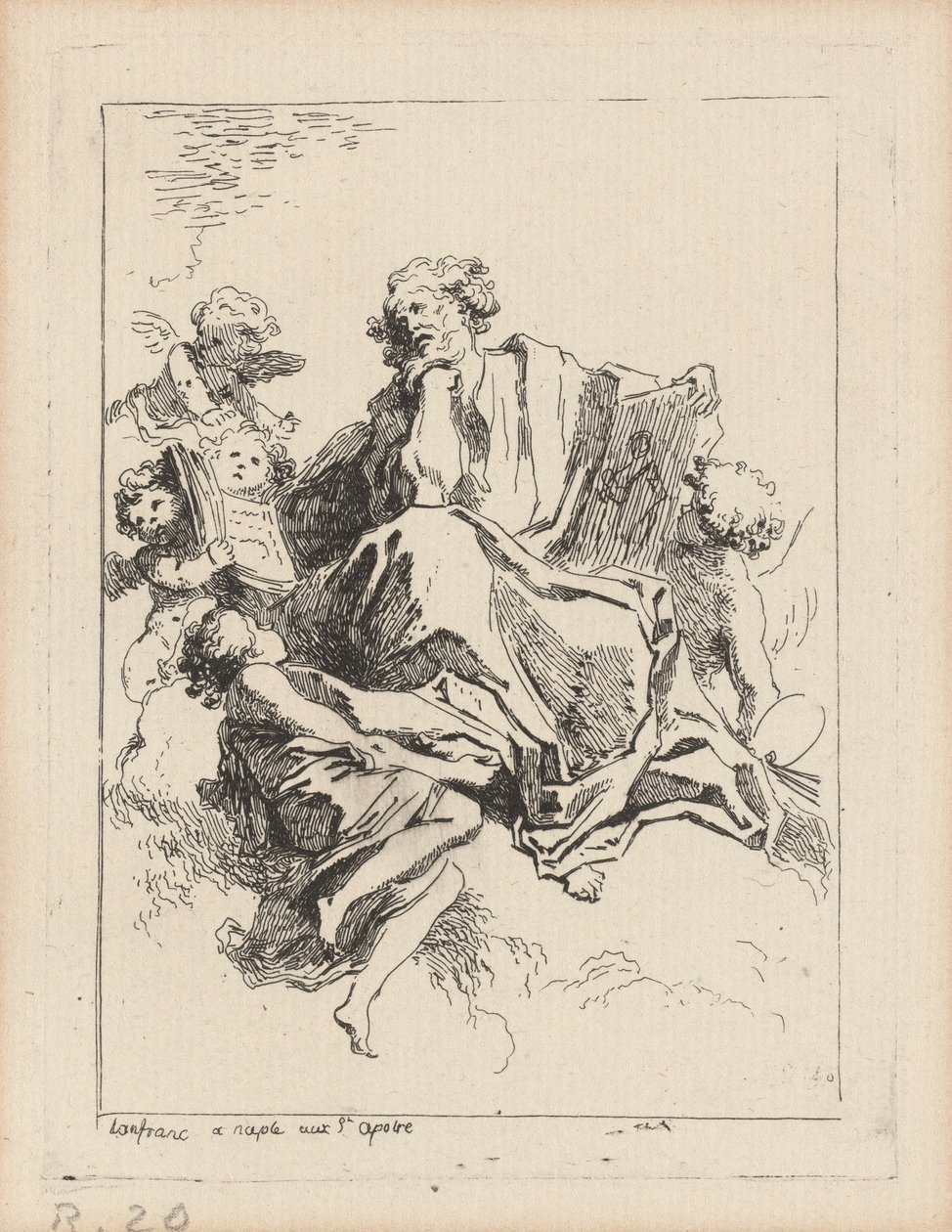Święty Łukasz autorstwa Jean Honoré Fragonard after Giovanni Lanfranco