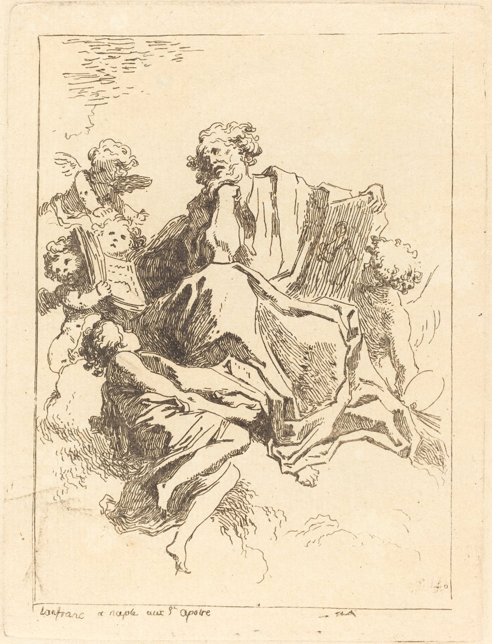 Święty Łukasz autorstwa Jean Honoré Fragonard after Giovanni Lanfranco