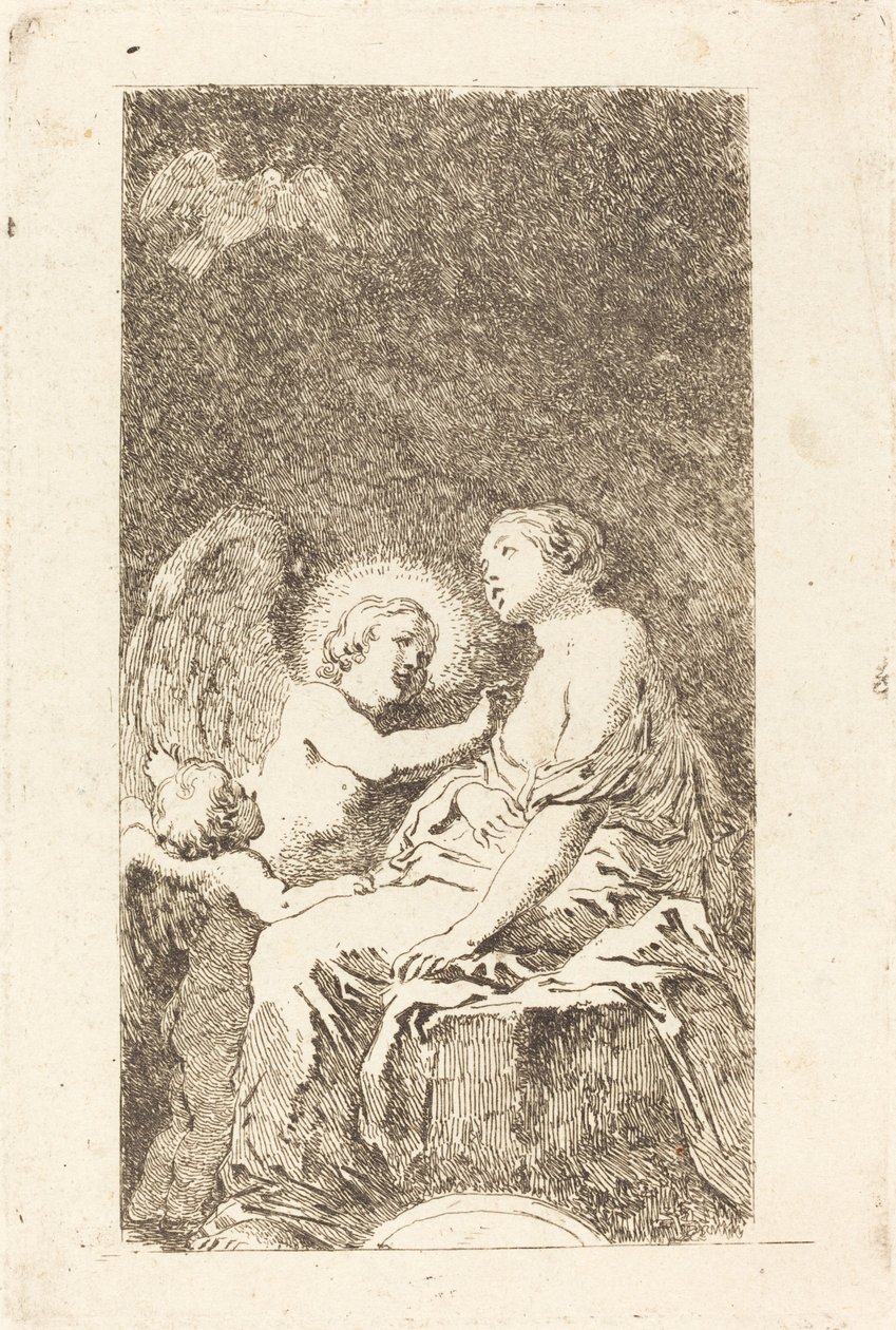 Święta Katarzyna Aleksandryjska (św. Katarzyna Aleksandryjska) autorstwa Jean Honoré Fragonard after Marco Cardisco