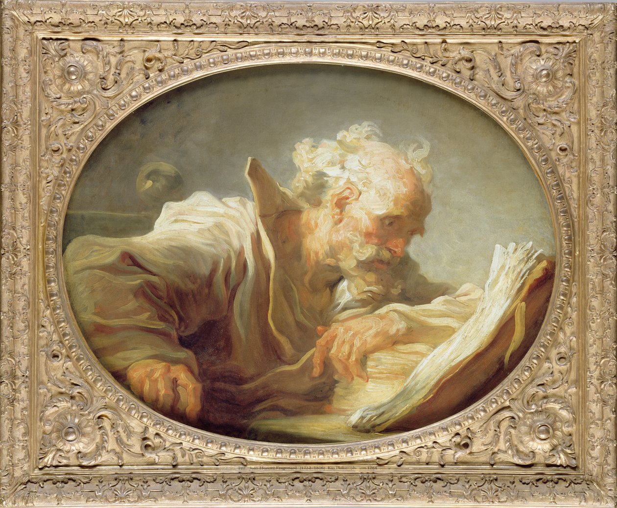 Filozof, c.1764 (patrz także 146465) autorstwa Jean Honore Fragonard