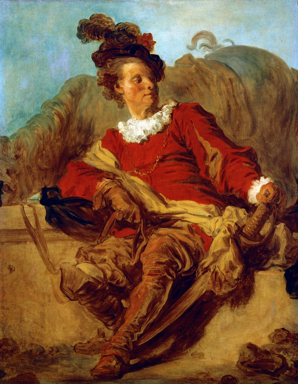 Opat Saint-Non, ubrany po hiszpańsku – Jean Honore Fragonard (1732-1806) autorstwa Jean Honore Fragonard