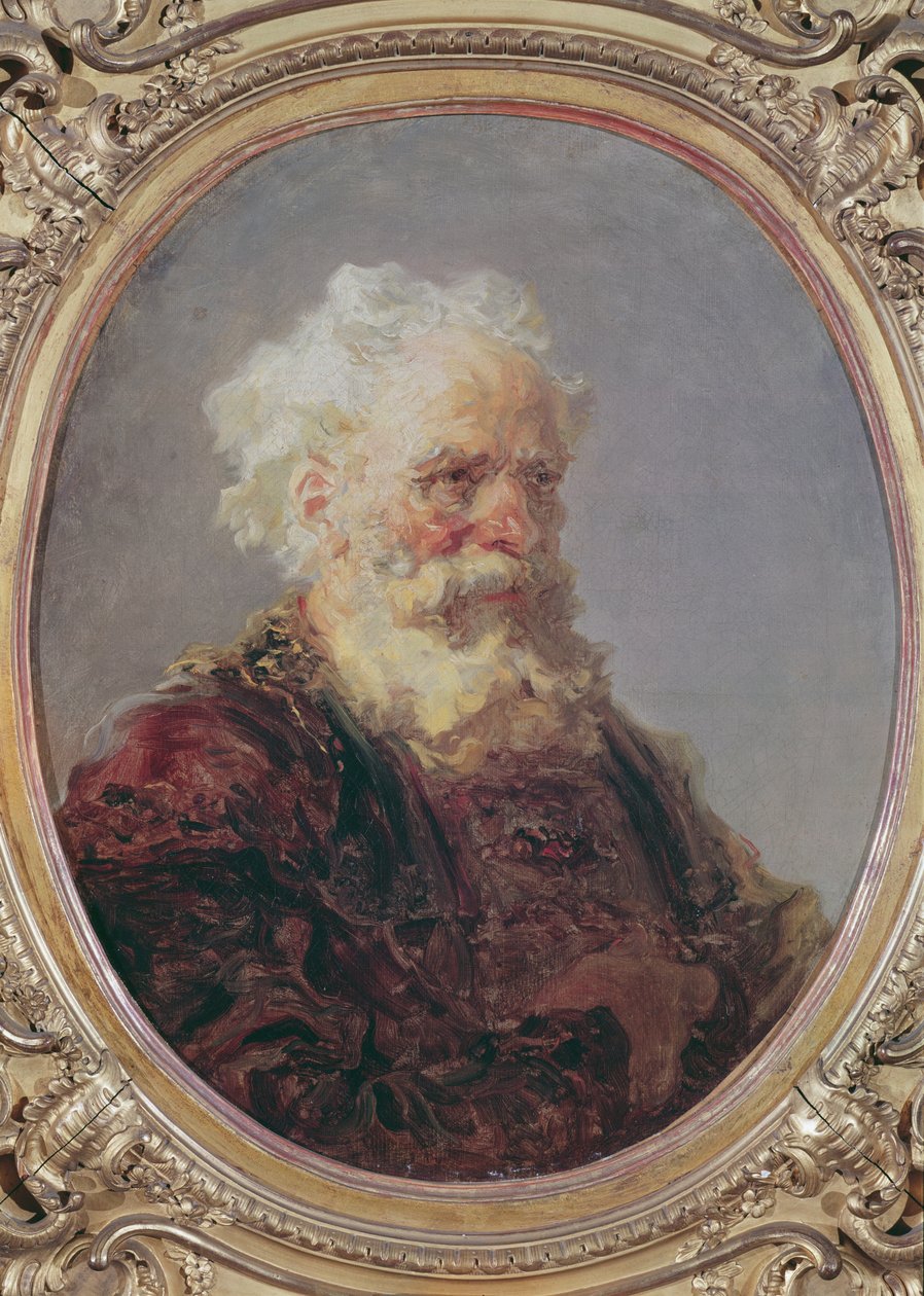 Starszy mężczyzna o białych włosach, ok. 1767 r. autorstwa Jean Honore Fragonard