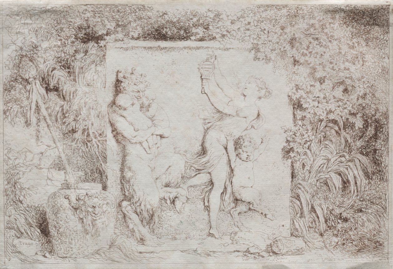 bachchanal autorstwa Jean Honore Fragonard