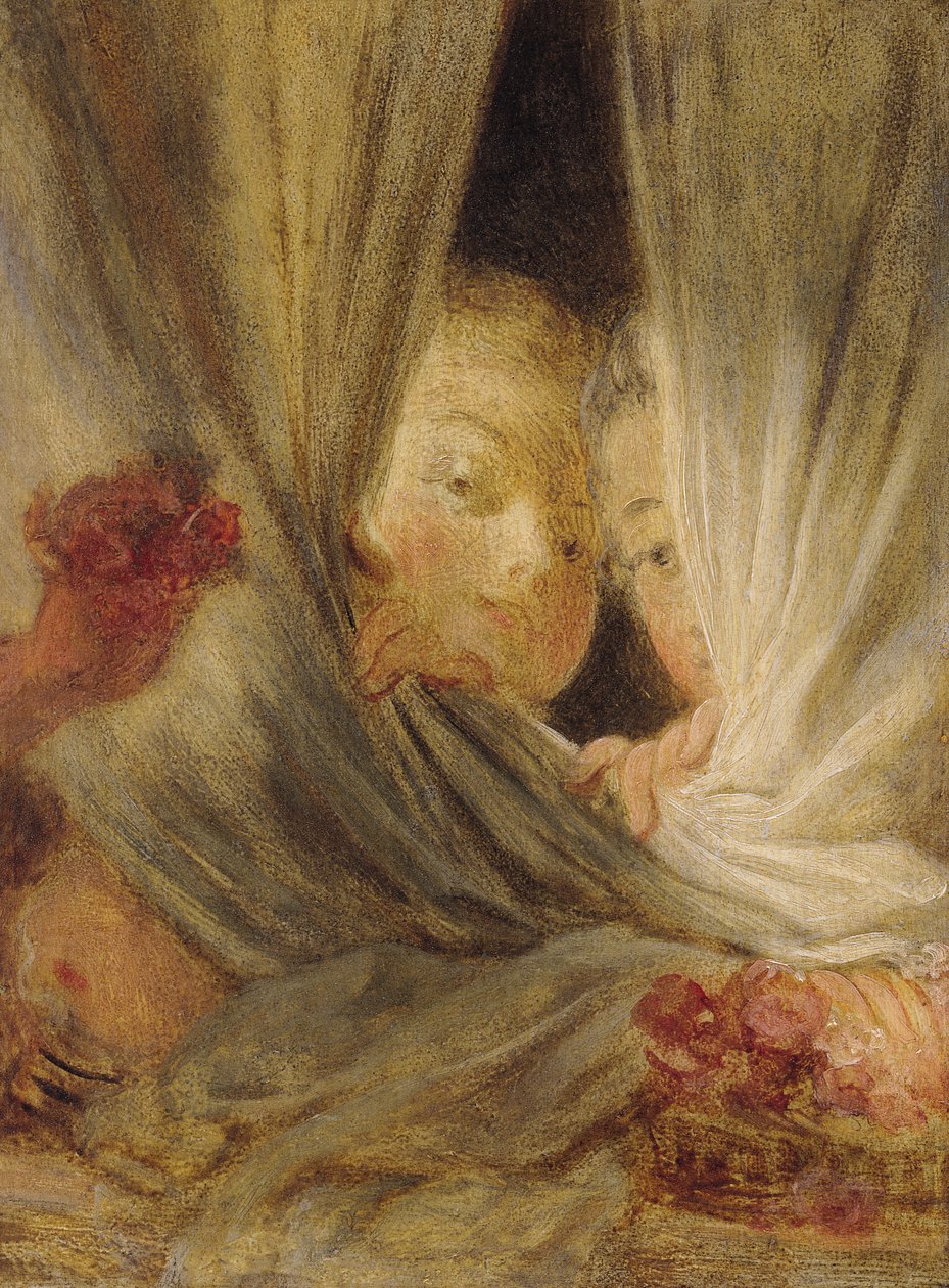 Ciekawość autorstwa Jean Honore Fragonard