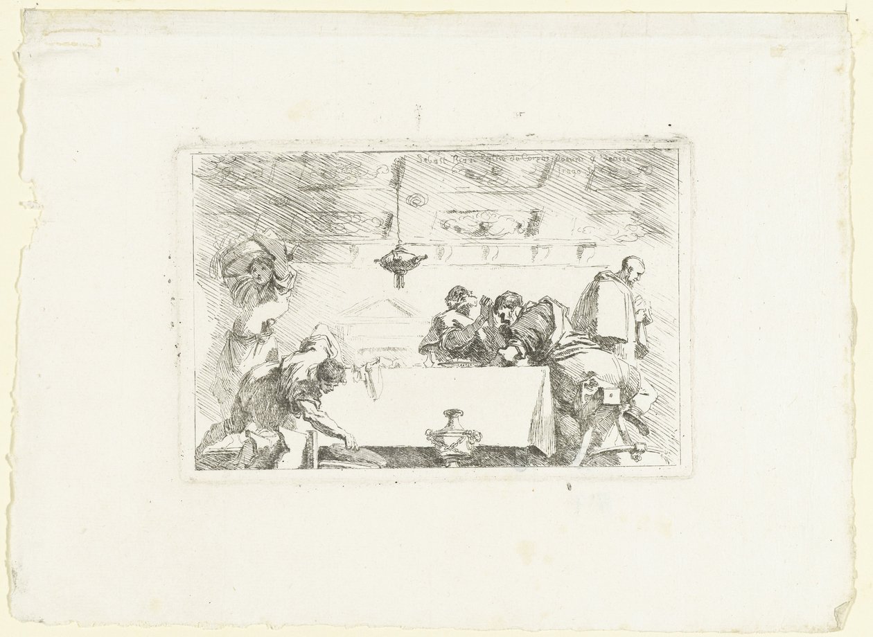 Uczniowie w Emaus autorstwa Jean Honore Fragonard