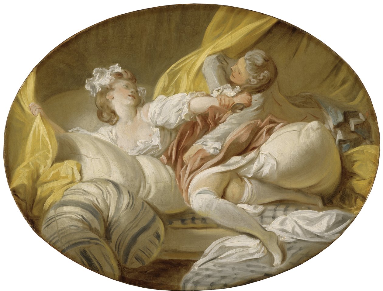 La Resistance inutile (Bezużyteczny opór), autorstwa Fragonarda, Jean Honore (1732-1806). Olej na płótnie. Wymiar : 45x60,5 cm. Muzeum Narodowe w Sztokholmie autorstwa Jean Honore Fragonard