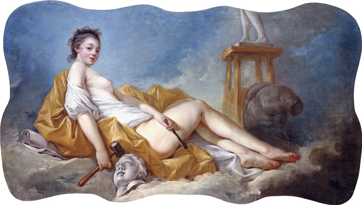 Personifikacja Rzeźby, autorstwa Jean Honore Fragonard