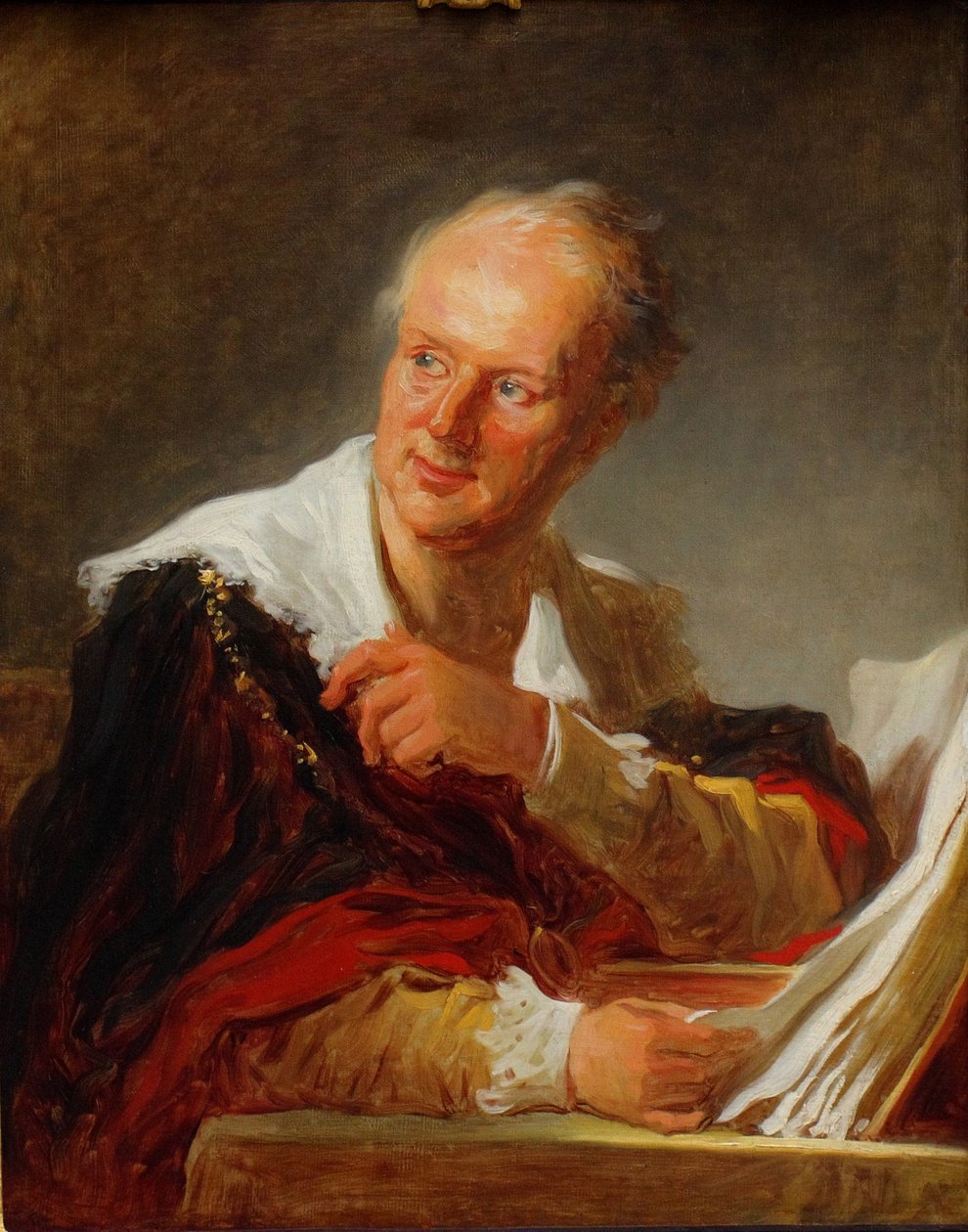Portret Denisa Diderota 17131784, ok. 1769 autorstwa Jean Honore Fragonard