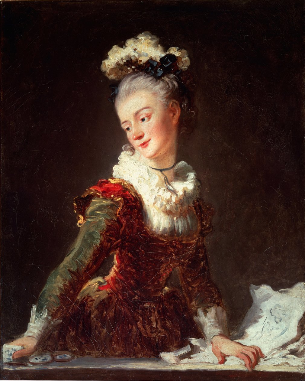 Portret Marie Madeleine Guimard, pierwszej tancerki opery, ok. 1769 (olej na płótnie) autorstwa Jean Honore Fragonard