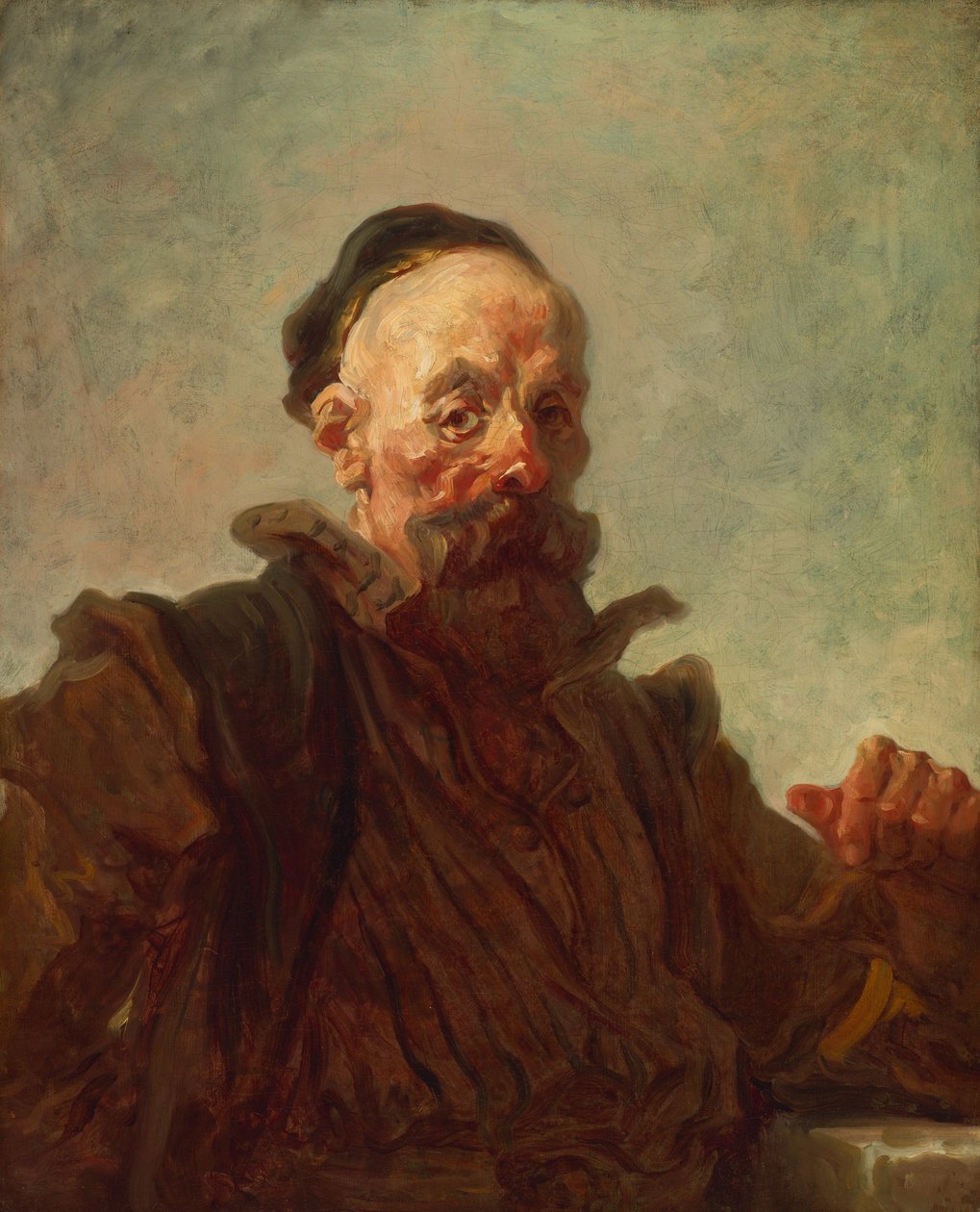 Portret mężczyzny w kostiumie autorstwa Jean Honore Fragonard