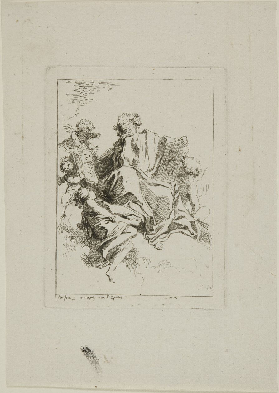 Święty Łukasz autorstwa Jean Honore Fragonard