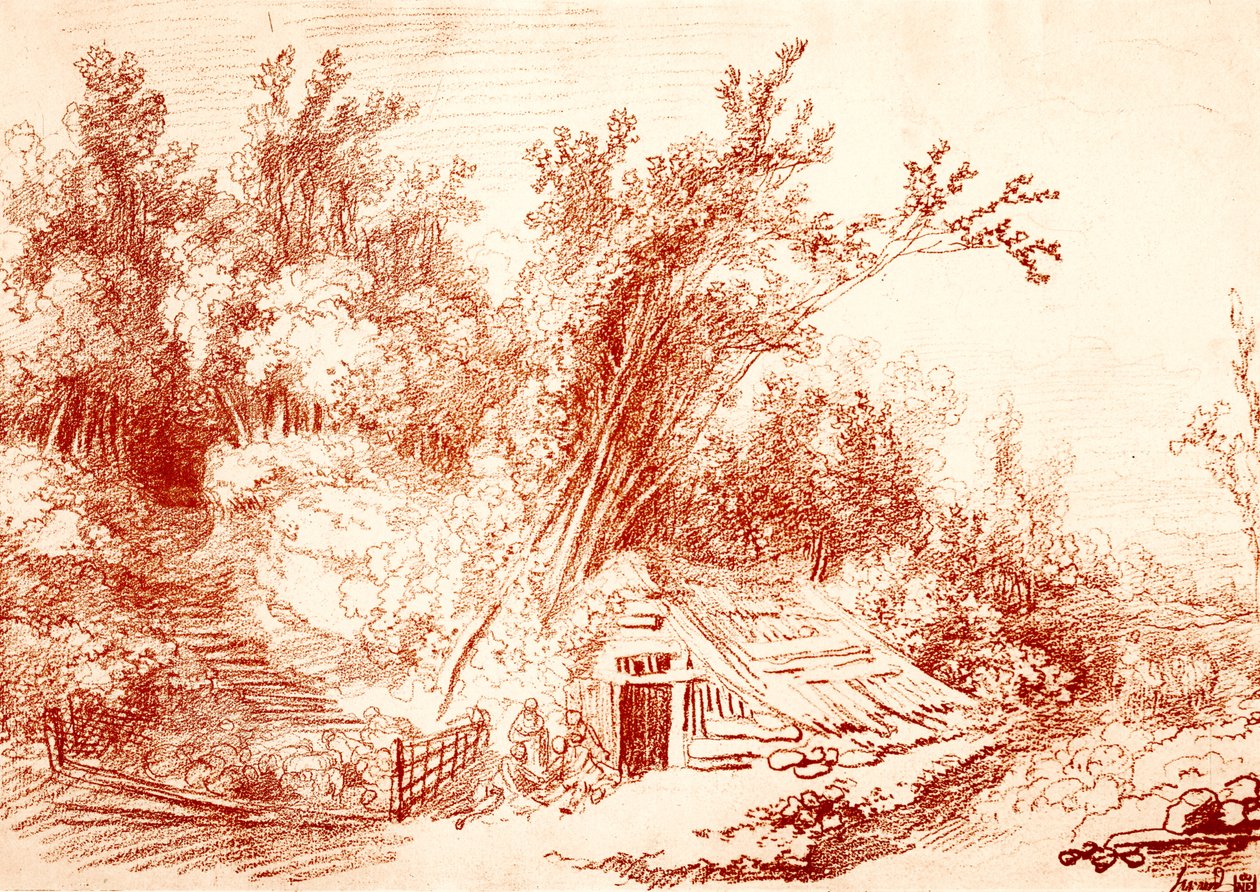 Owczarnia autorstwa Jean Honore Fragonard
