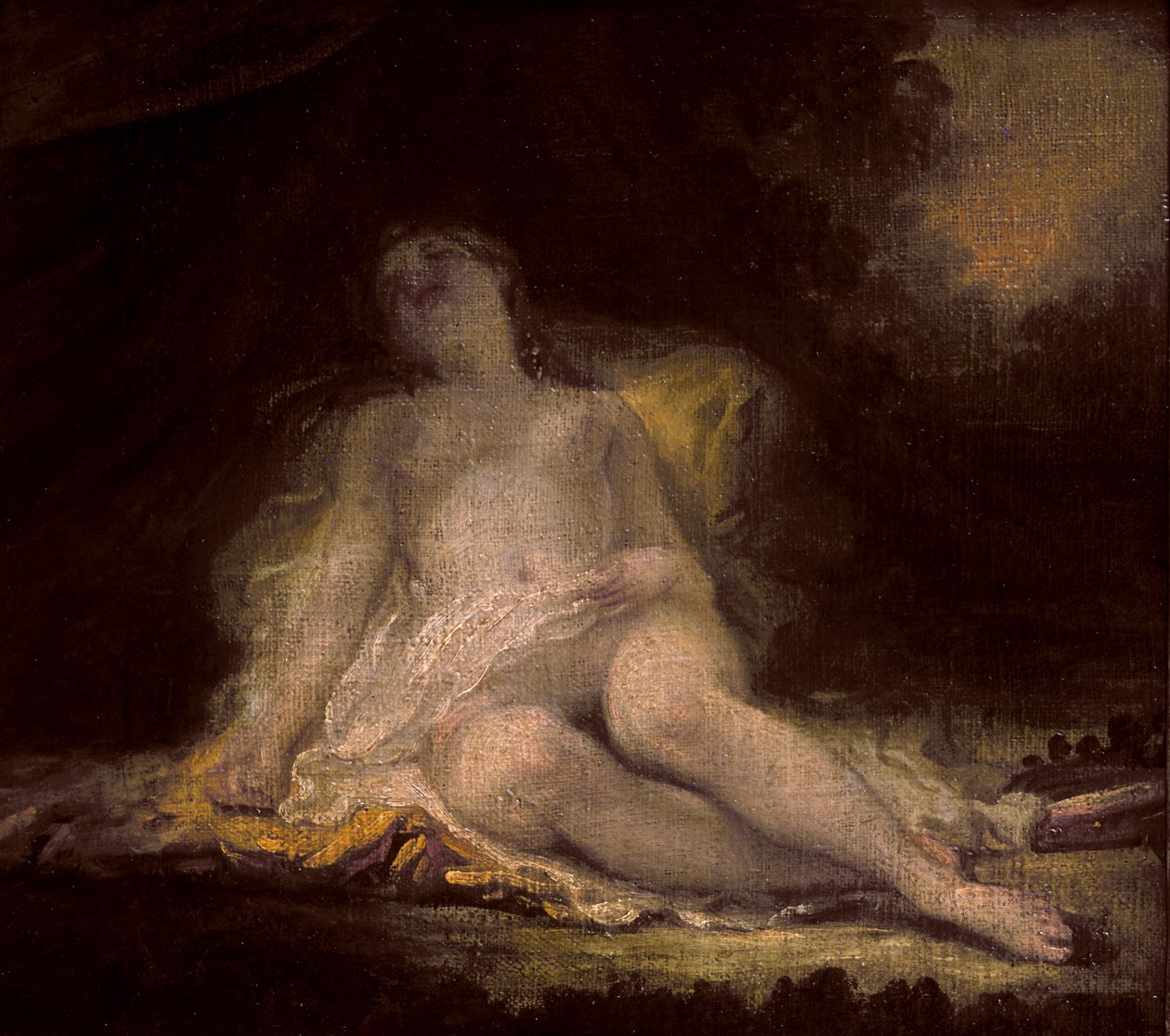 Śpiąca Bachantka autorstwa Jean Honore Fragonard