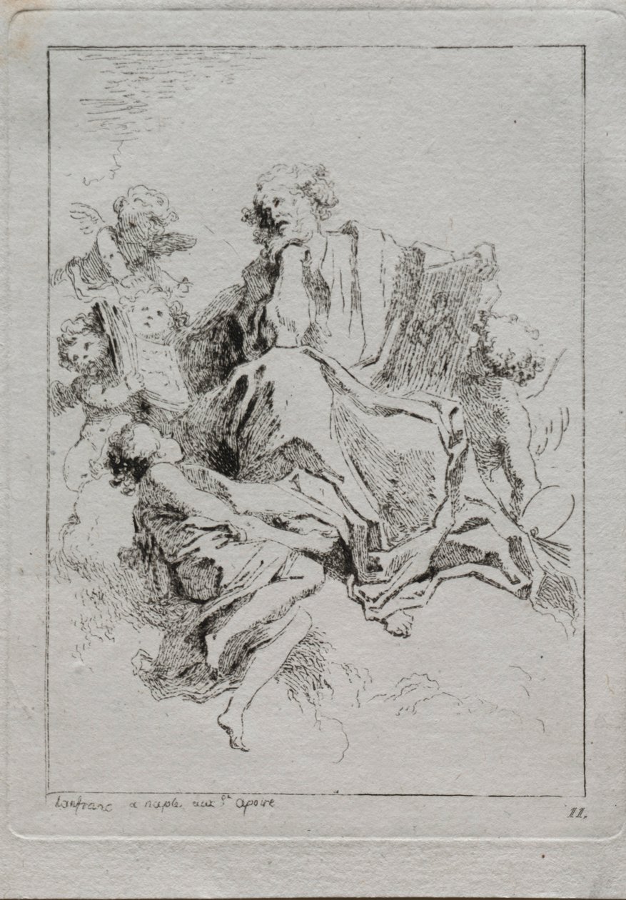 św. Łukasza. autorstwa Jean Honore Fragonard
