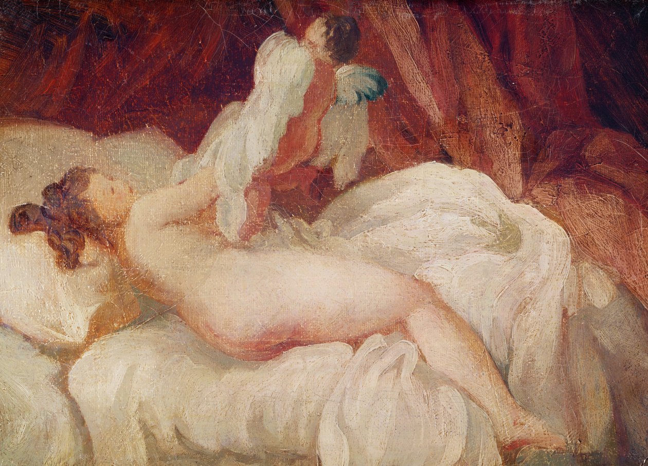 Zdejmowanie bluzki autorstwa Jean Honore Fragonard