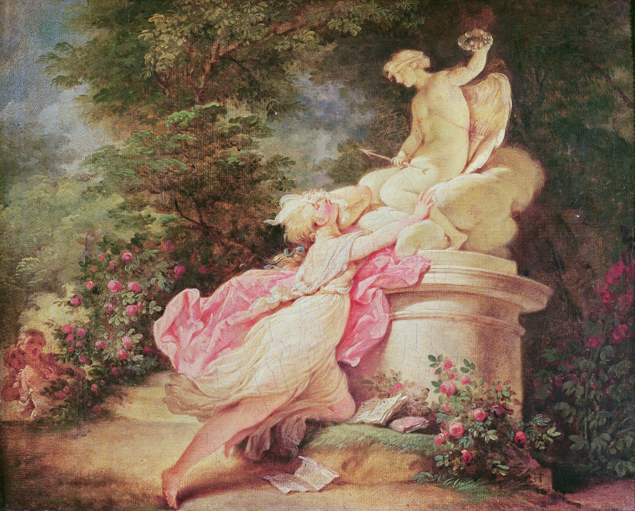 Udręka Miłości autorstwa Jean Honore Fragonard