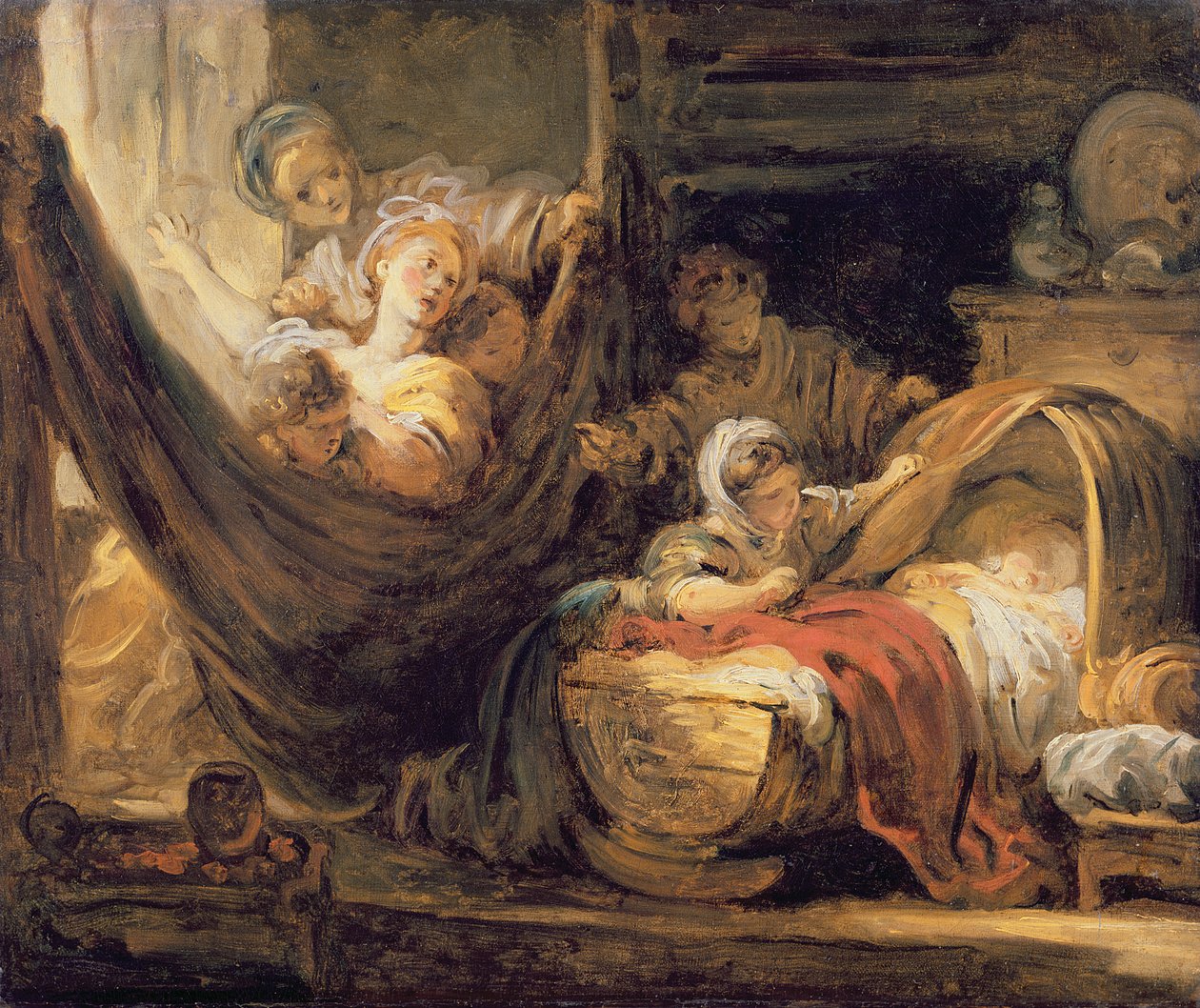 Kołyska autorstwa Jean Honore Fragonard