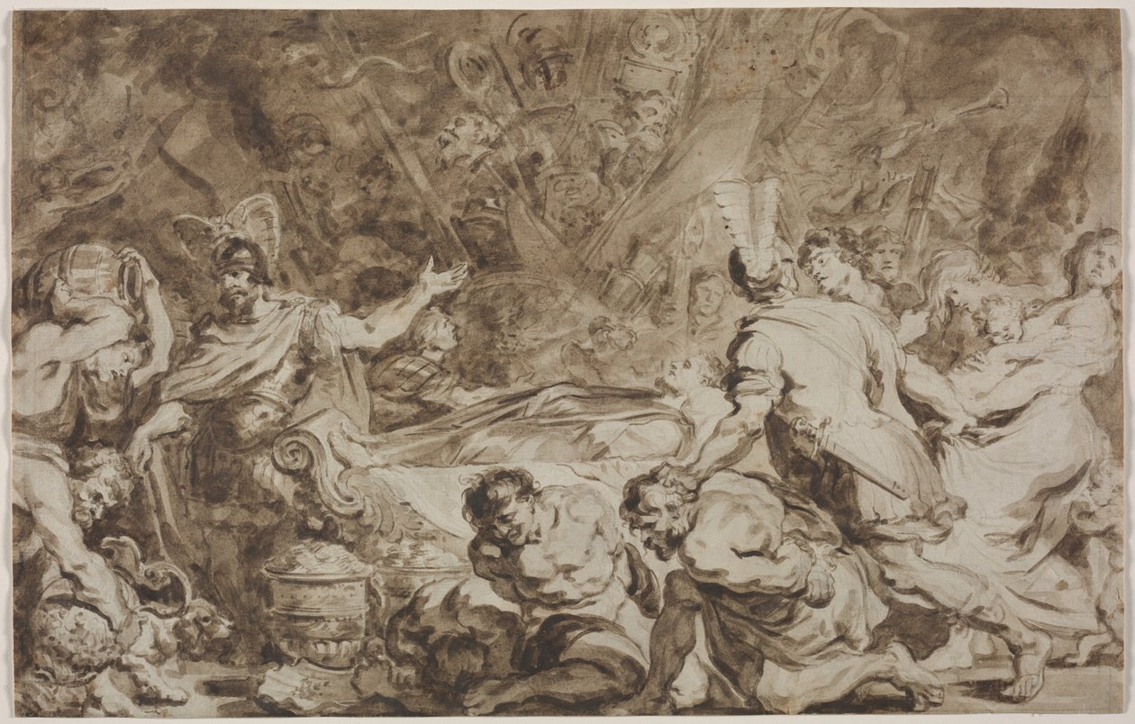 Pogrzeb Decjusza Musa, 1774. autorstwa Jean Honore Fragonard