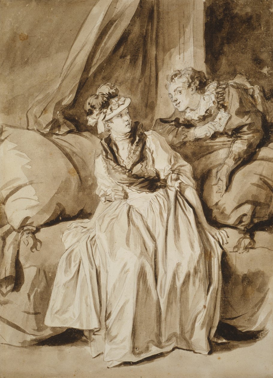 List, czyli rozmowa po hiszpańsku autorstwa Jean Honore Fragonard