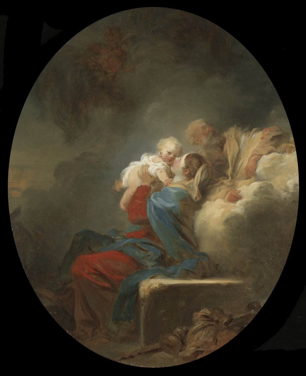 Odpoczynek w ucieczce do Egiptu, ok. 1774 autorstwa Jean Honore Fragonard