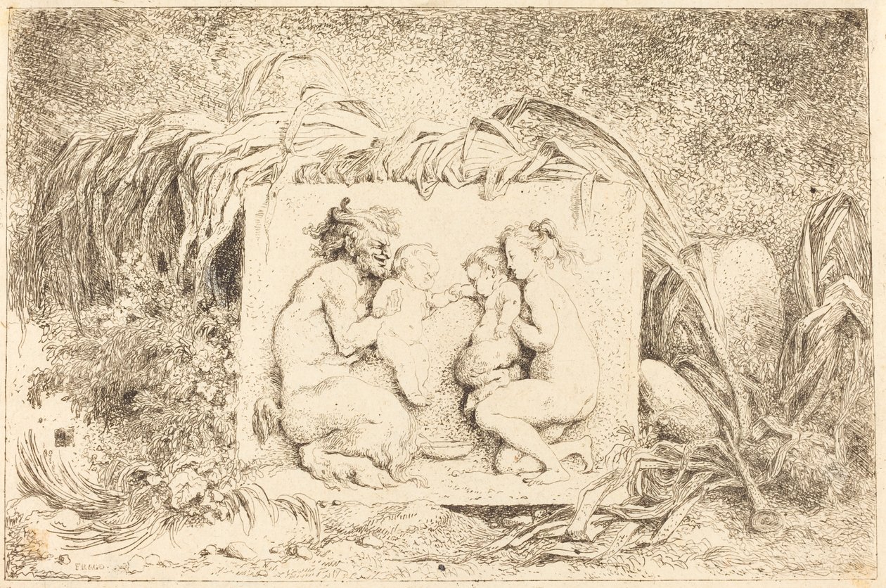 Rodzina Satyrów autorstwa Jean Honore Fragonard