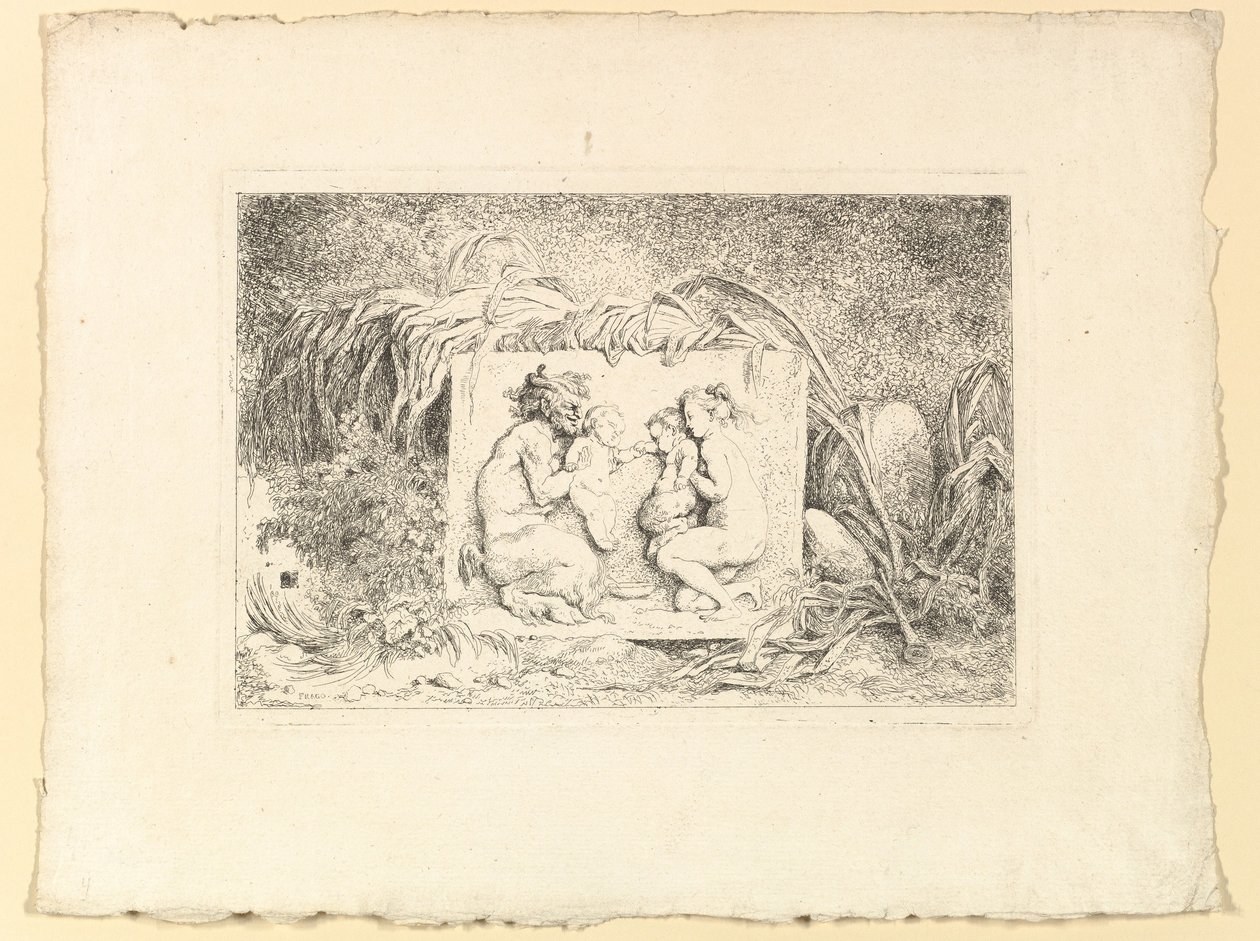 Rodzina Satyrów, 1763. autorstwa Jean Honore Fragonard