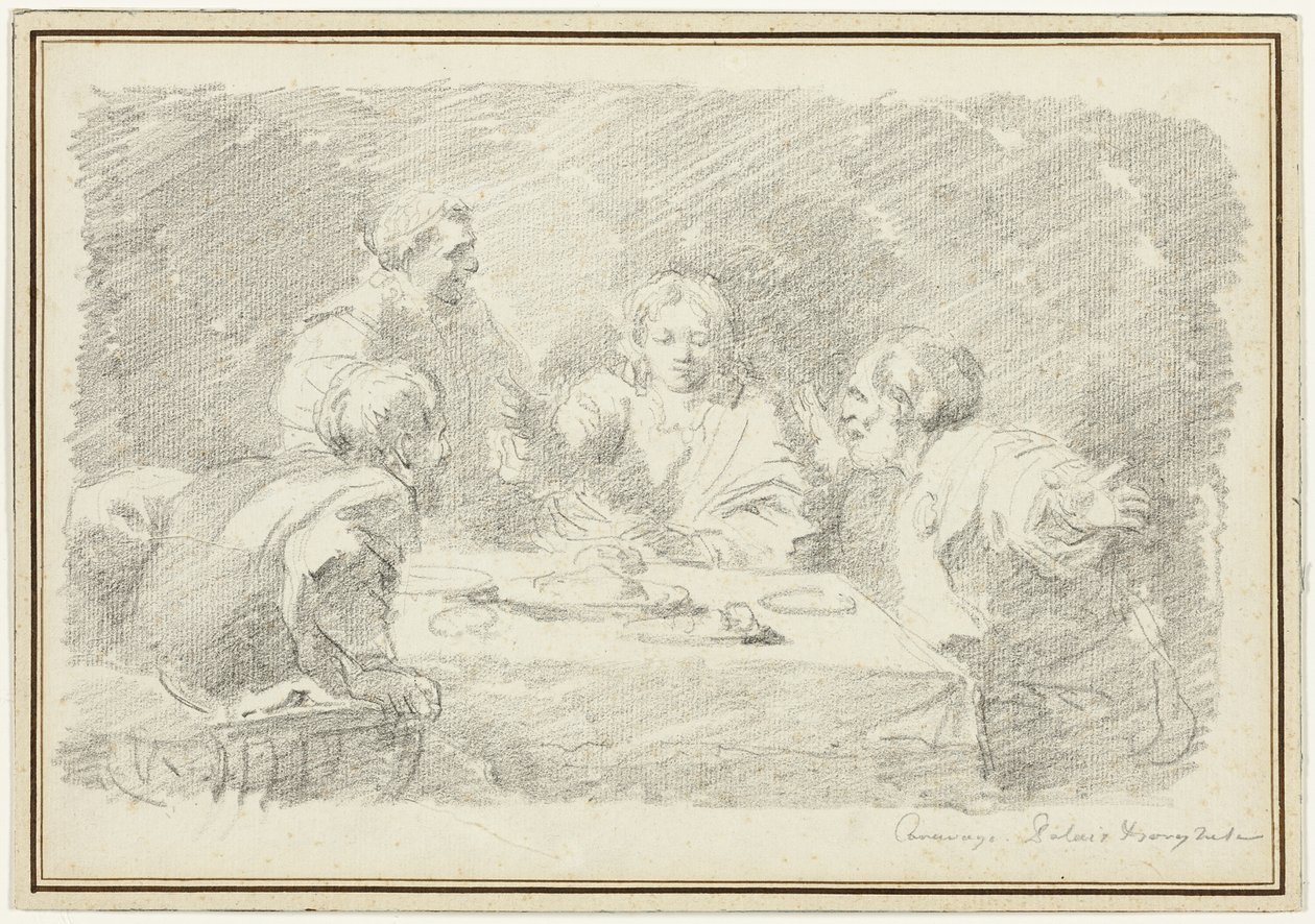 Wieczerza w Emaus autorstwa Jean-Honore Fragonard