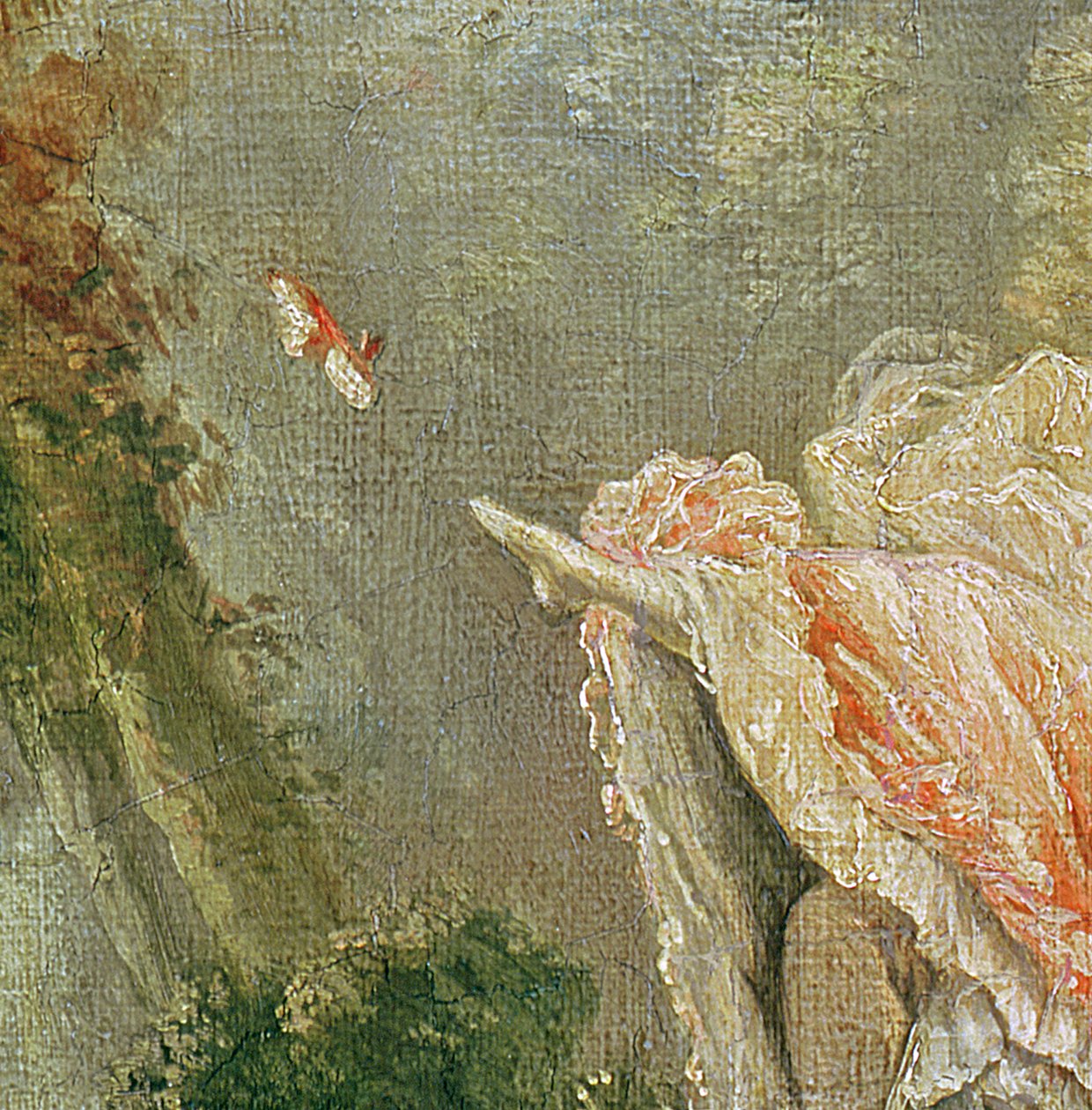 Huśtawka (detal z 156532) autorstwa Jean Honore Fragonard