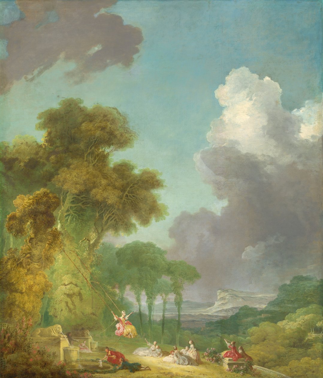Huśtawka, ok. godz. 17751780. autorstwa Jean Honore Fragonard
