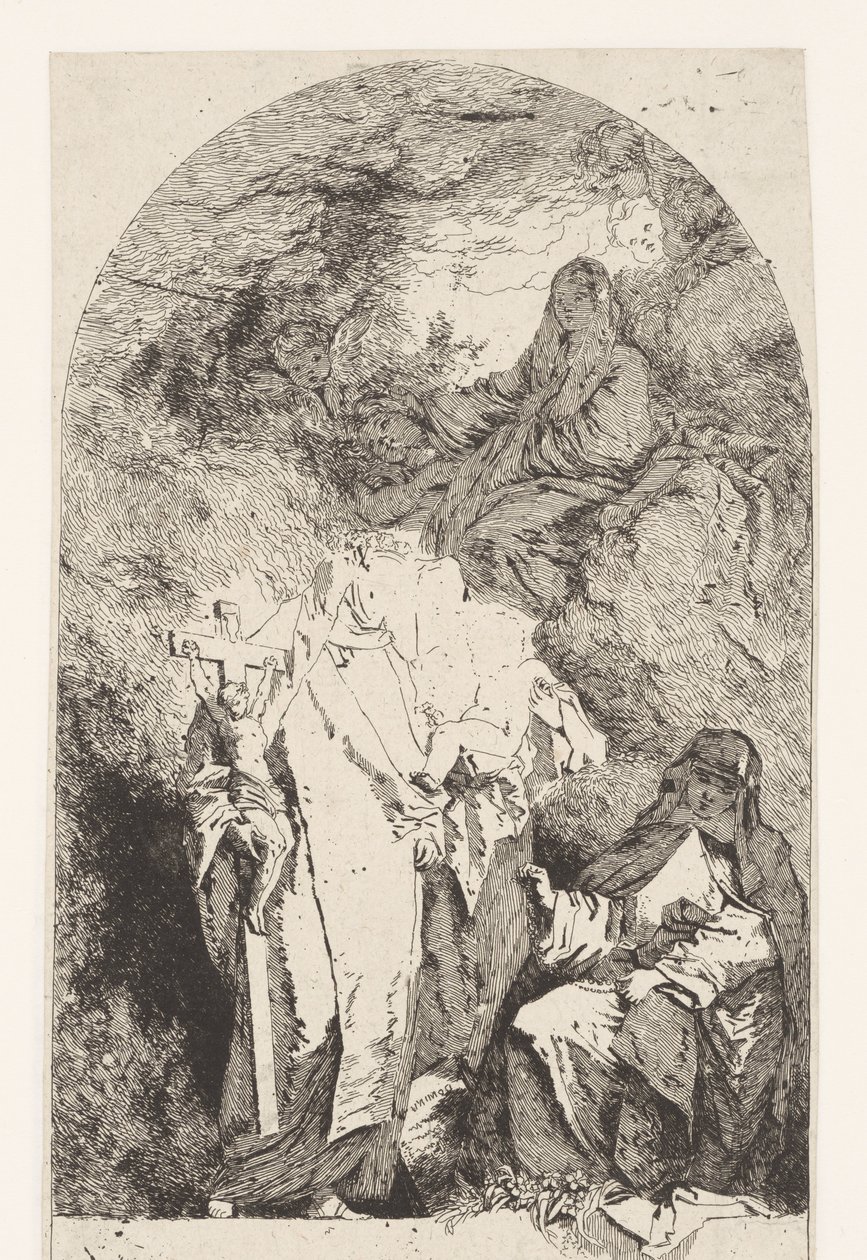 Gloryfikacja Maryi autorstwa Jean Honore Fragonard