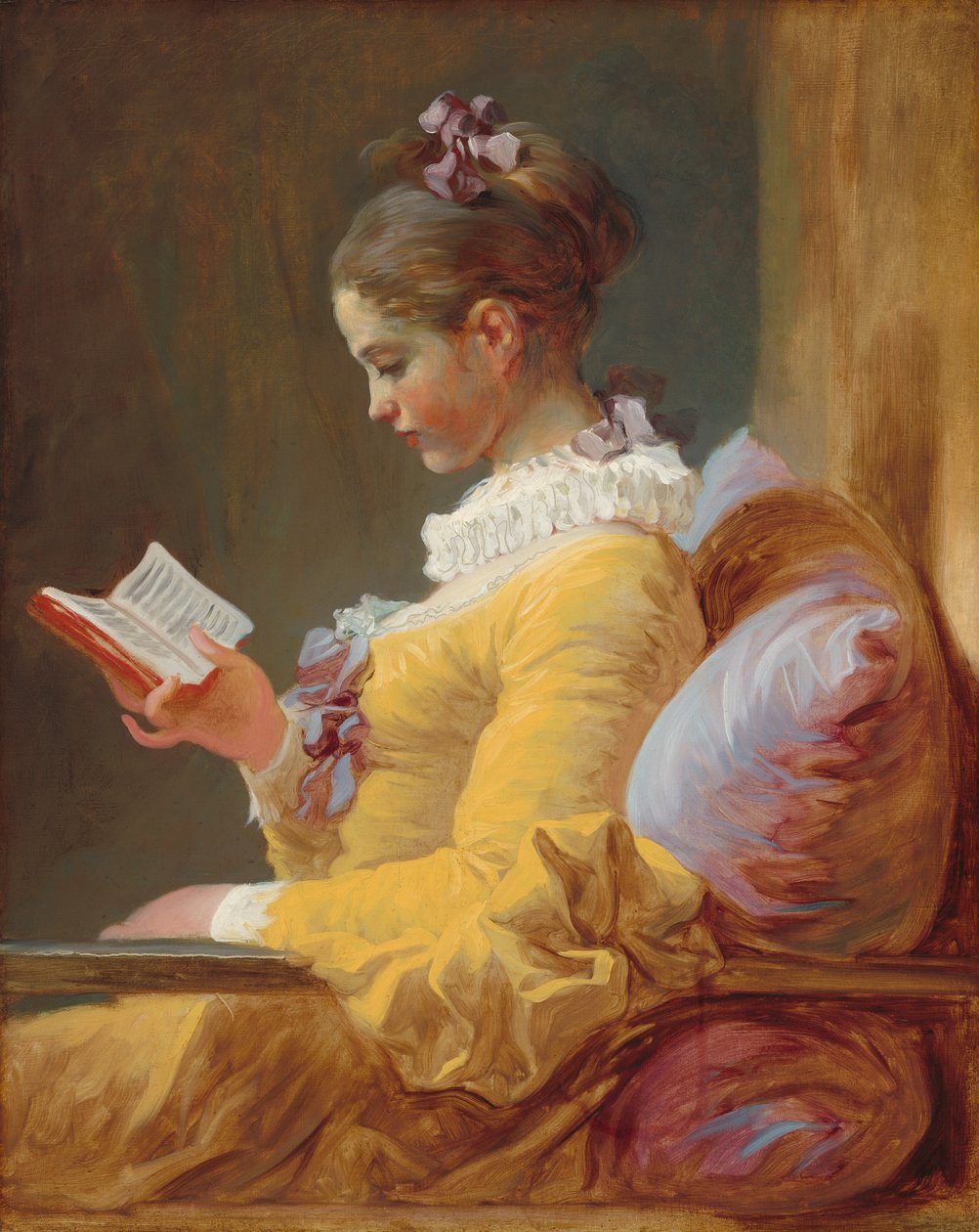 Młoda dziewczyna czytająca autorstwa Jean Honore Fragonard