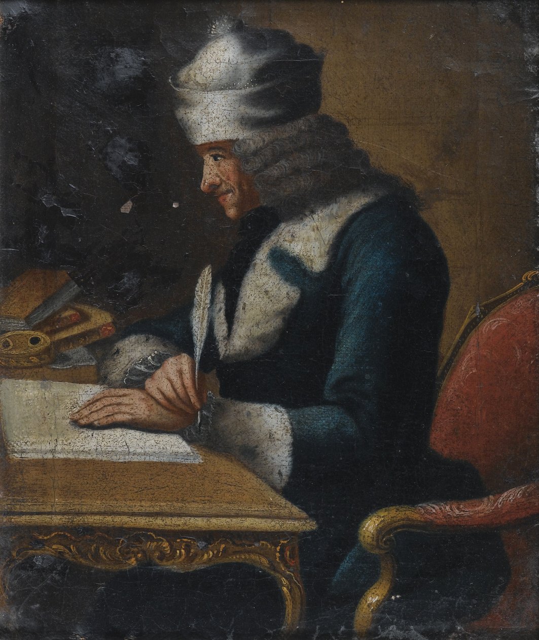Portret Francois Marie Arouet autorstwa Voltaire 1694-1778 autorstwa Jean Huber