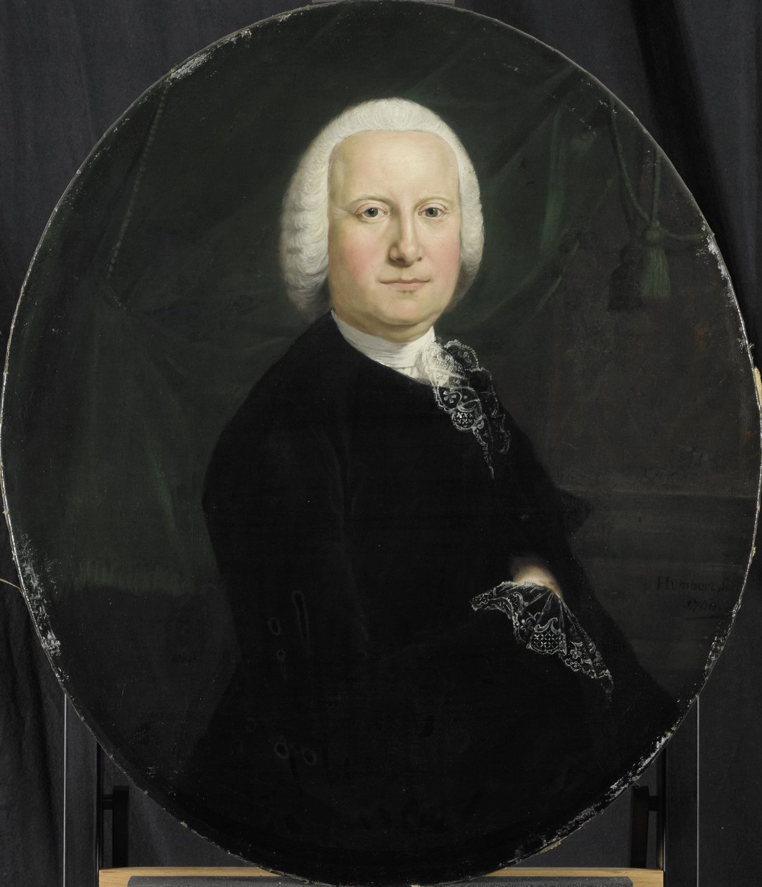 Portret Adriaana du Bois, dyrektora Izby Rotterdamskiej Holenderskiej Kompanii Wschodnioindyjskiej, wybranego 1742 autorstwa Jean Humbert